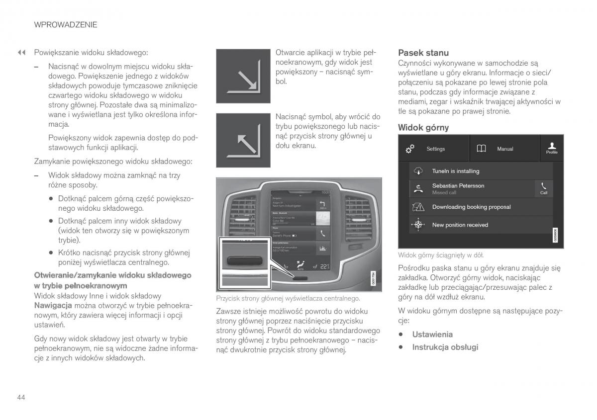 Volvo XC90 II 2 instrukcja obslugi / page 46