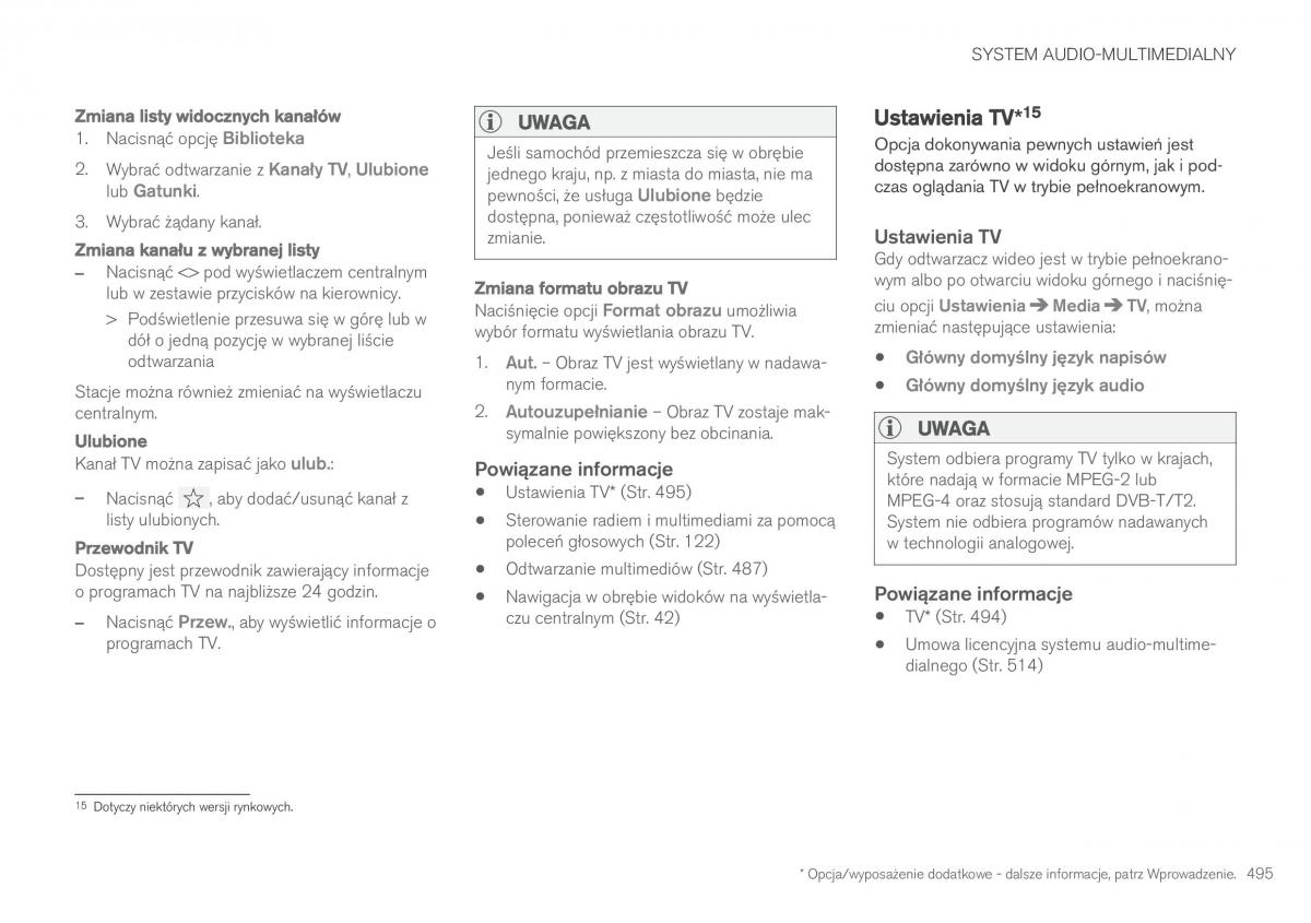 Volvo XC90 II 2 instrukcja obslugi / page 497