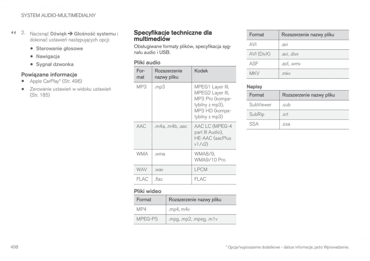 Volvo XC90 II 2 instrukcja obslugi / page 500