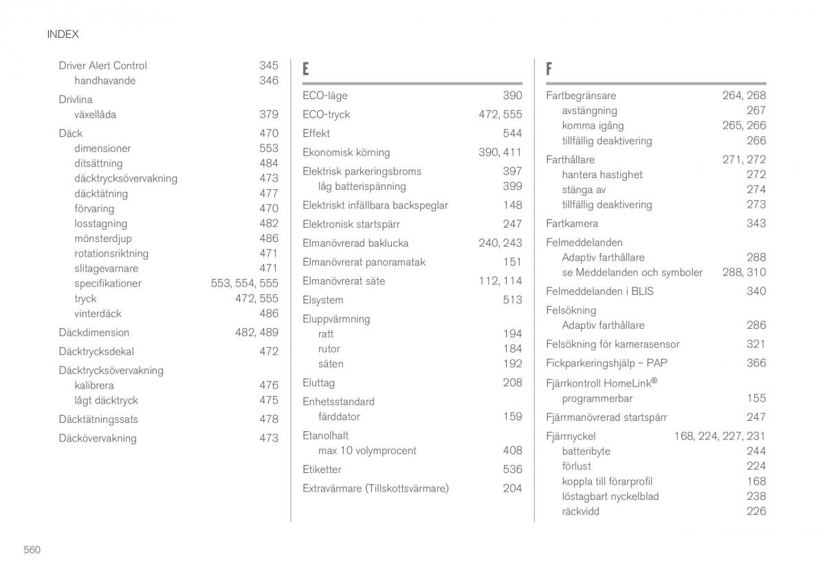 Volvo XC90 II 2 instruktionsbok / page 562