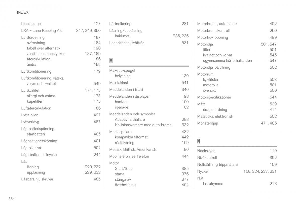 Volvo XC90 II 2 instruktionsbok / page 566