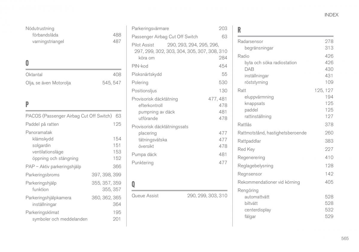 Volvo XC90 II 2 instruktionsbok / page 567