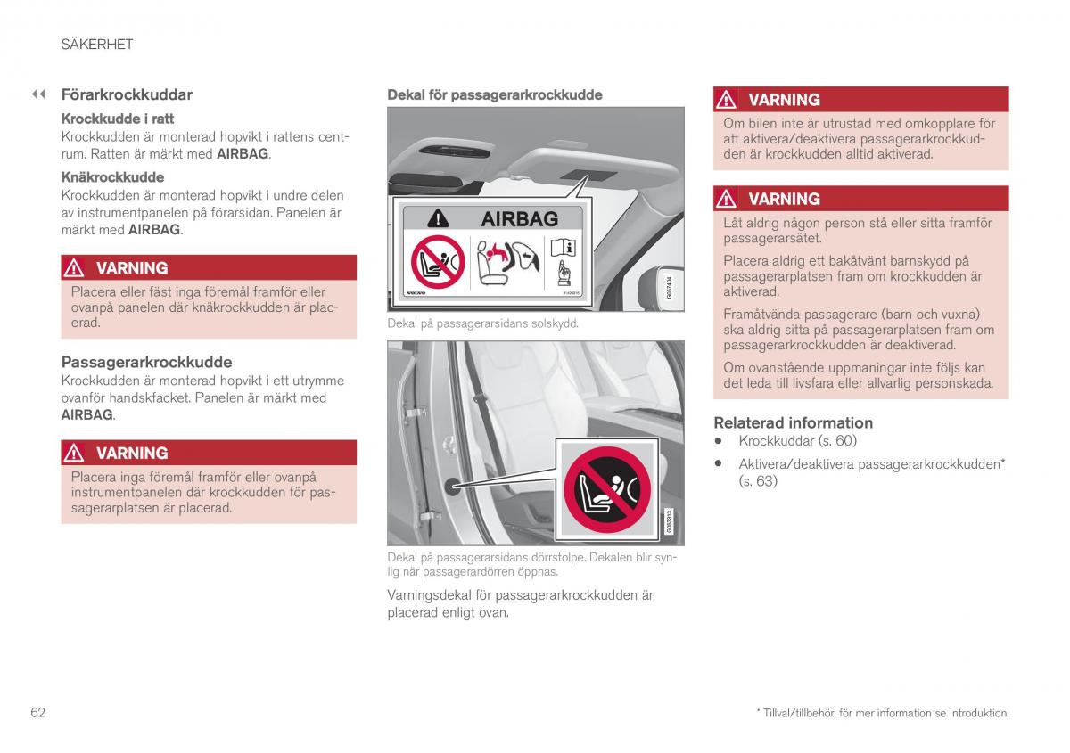 Volvo XC90 II 2 instruktionsbok / page 64