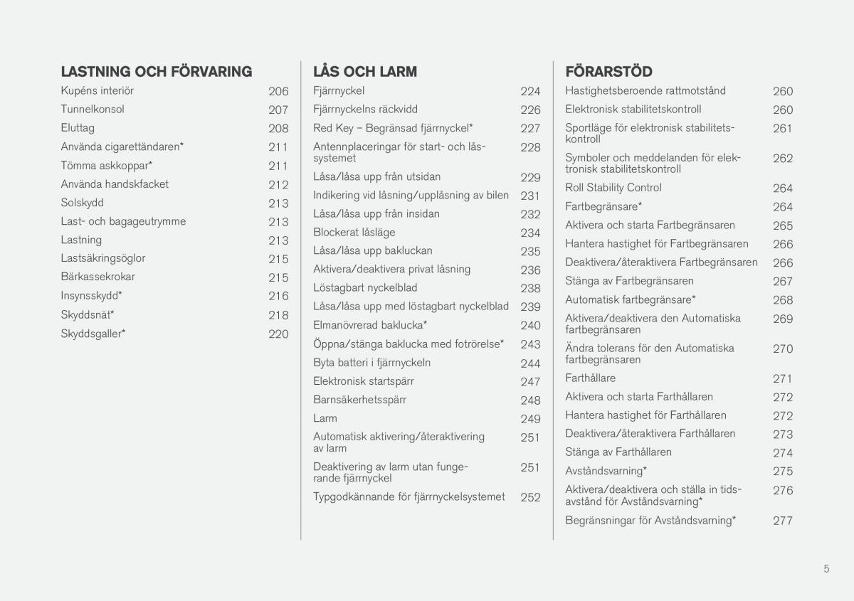 Volvo XC90 II 2 instruktionsbok / page 7