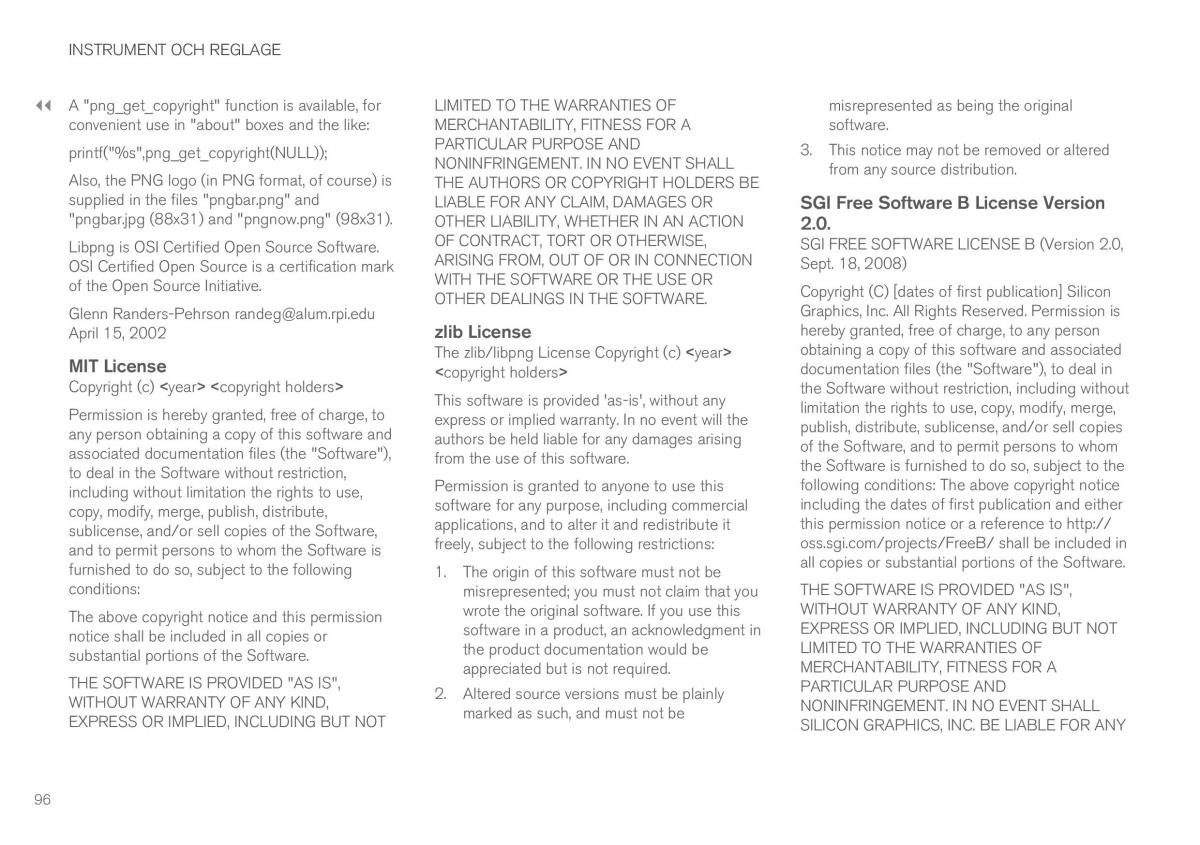 Volvo XC90 II 2 instruktionsbok / page 98