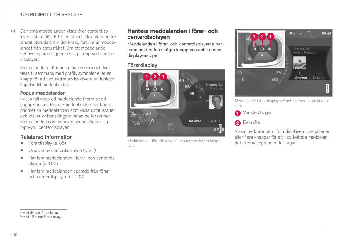 Volvo XC90 II 2 instruktionsbok / page 102