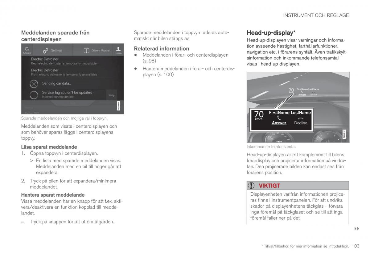 Volvo XC90 II 2 instruktionsbok / page 105