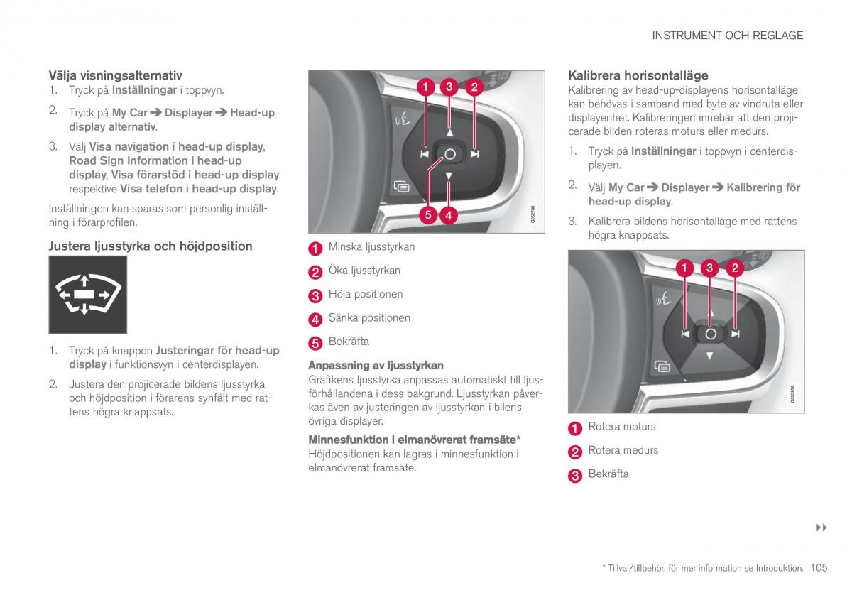 Volvo XC90 II 2 instruktionsbok / page 107