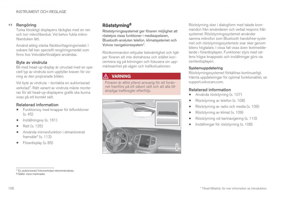 Volvo XC90 II 2 instruktionsbok / page 108