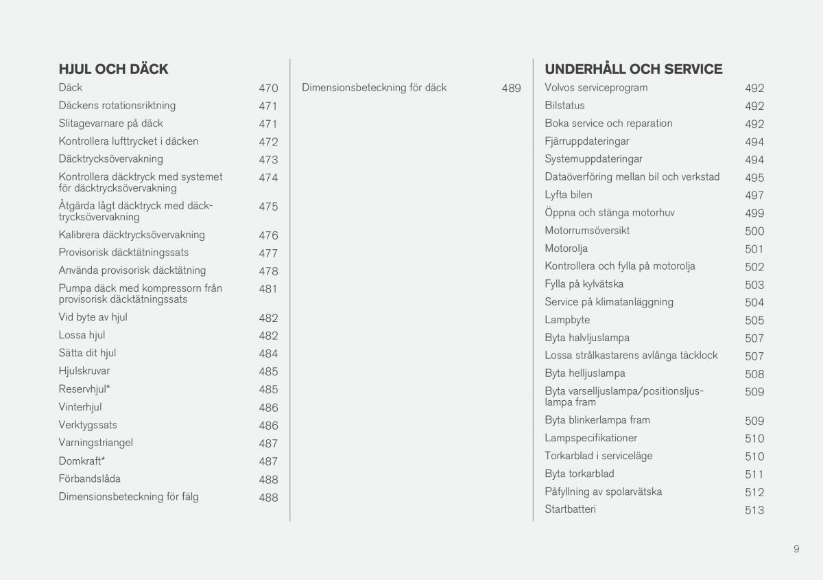 Volvo XC90 II 2 instruktionsbok / page 11