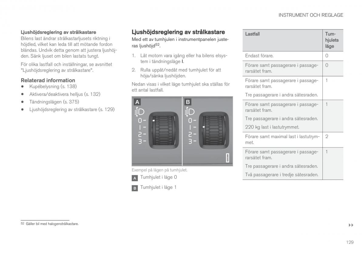 Volvo XC90 II 2 instruktionsbok / page 131