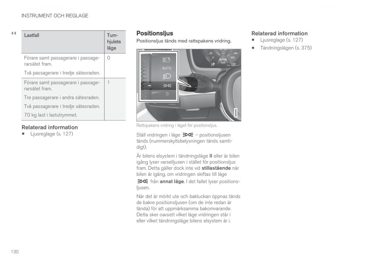 Volvo XC90 II 2 instruktionsbok / page 132