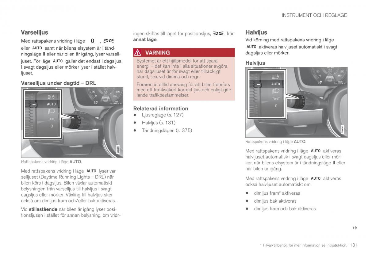 Volvo XC90 II 2 instruktionsbok / page 133