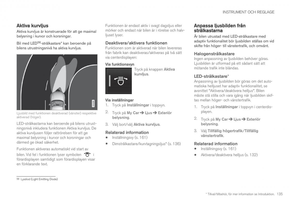 Volvo XC90 II 2 instruktionsbok / page 137