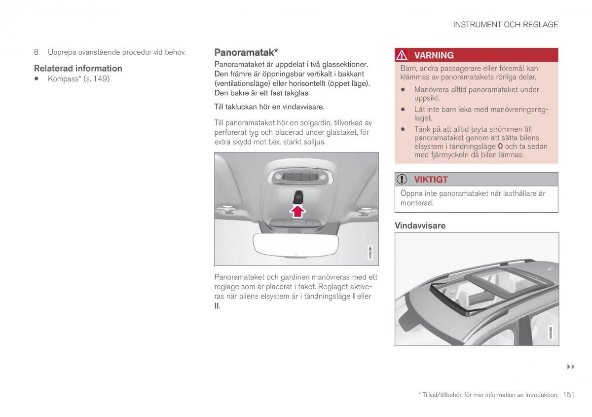 Volvo XC90 II 2 instruktionsbok / page 153