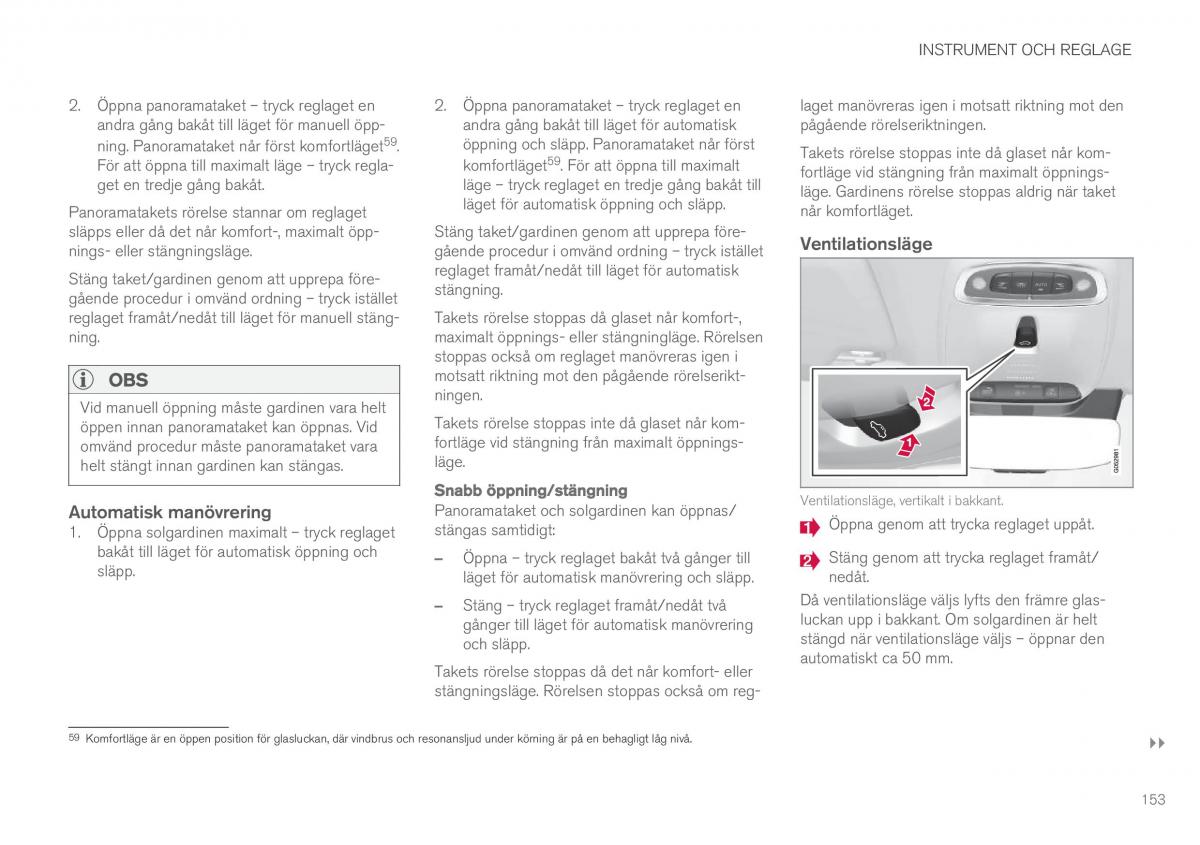 Volvo XC90 II 2 instruktionsbok / page 155