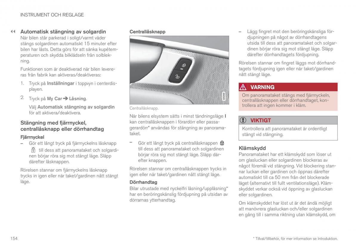 Volvo XC90 II 2 instruktionsbok / page 156