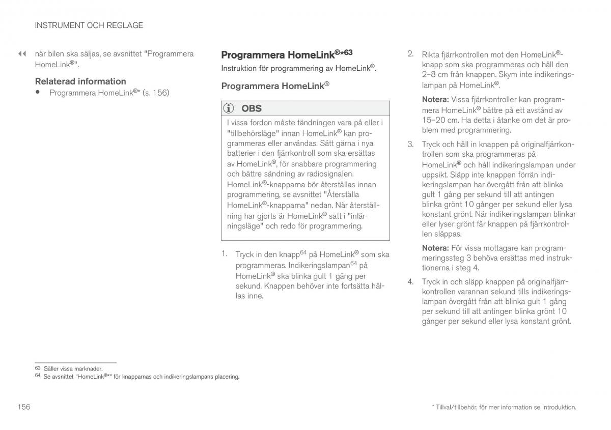 Volvo XC90 II 2 instruktionsbok / page 158