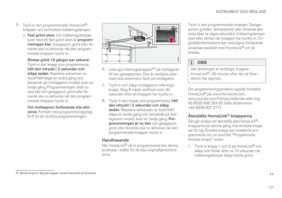 Volvo XC90 II 2 instruktionsbok / page 159