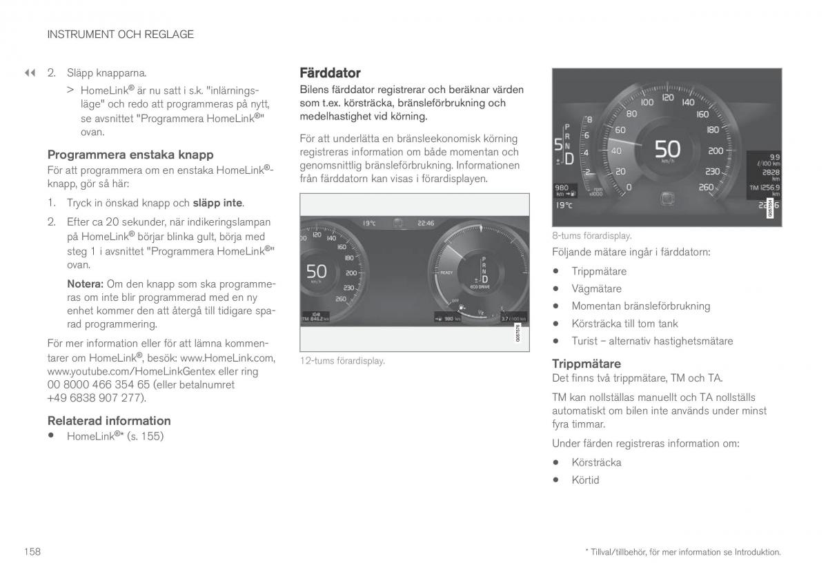 Volvo XC90 II 2 instruktionsbok / page 160