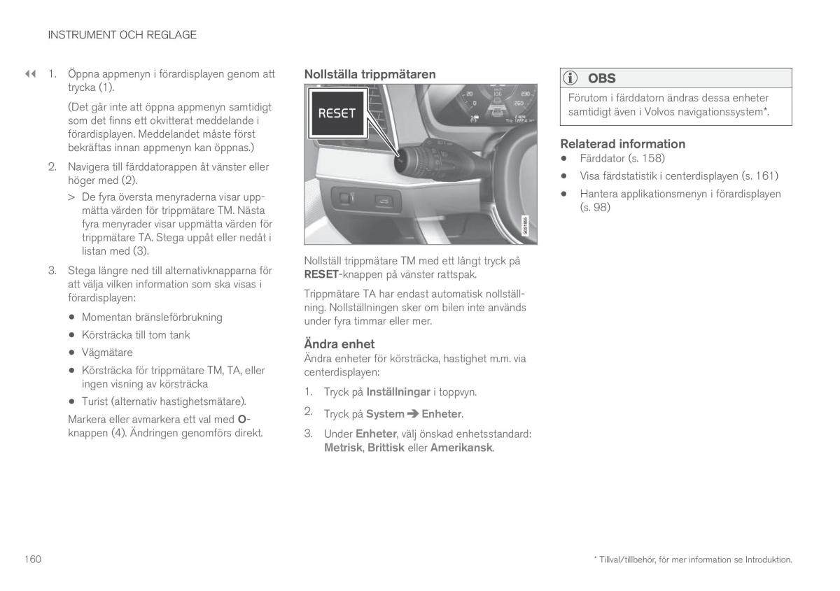 Volvo XC90 II 2 instruktionsbok / page 162