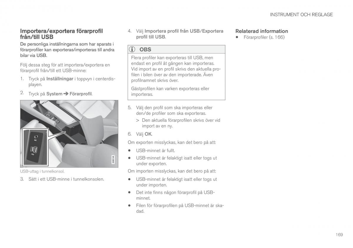 Volvo XC90 II 2 instruktionsbok / page 171