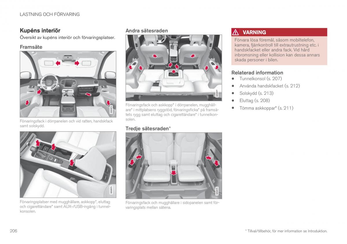 Volvo XC90 II 2 instruktionsbok / page 208