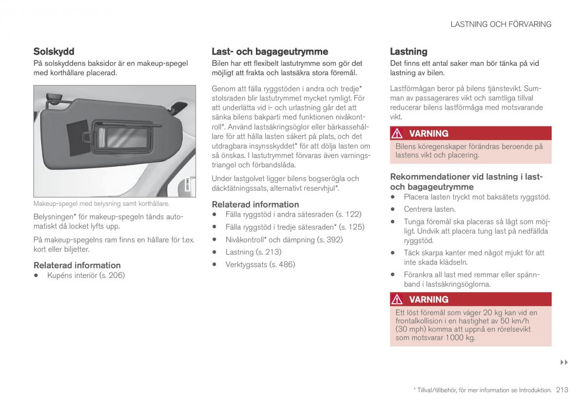 Volvo XC90 II 2 instruktionsbok / page 215