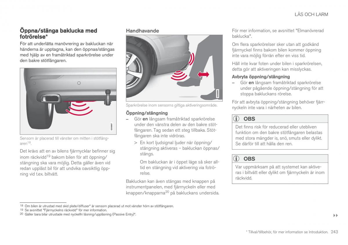 Volvo XC90 II 2 instruktionsbok / page 245