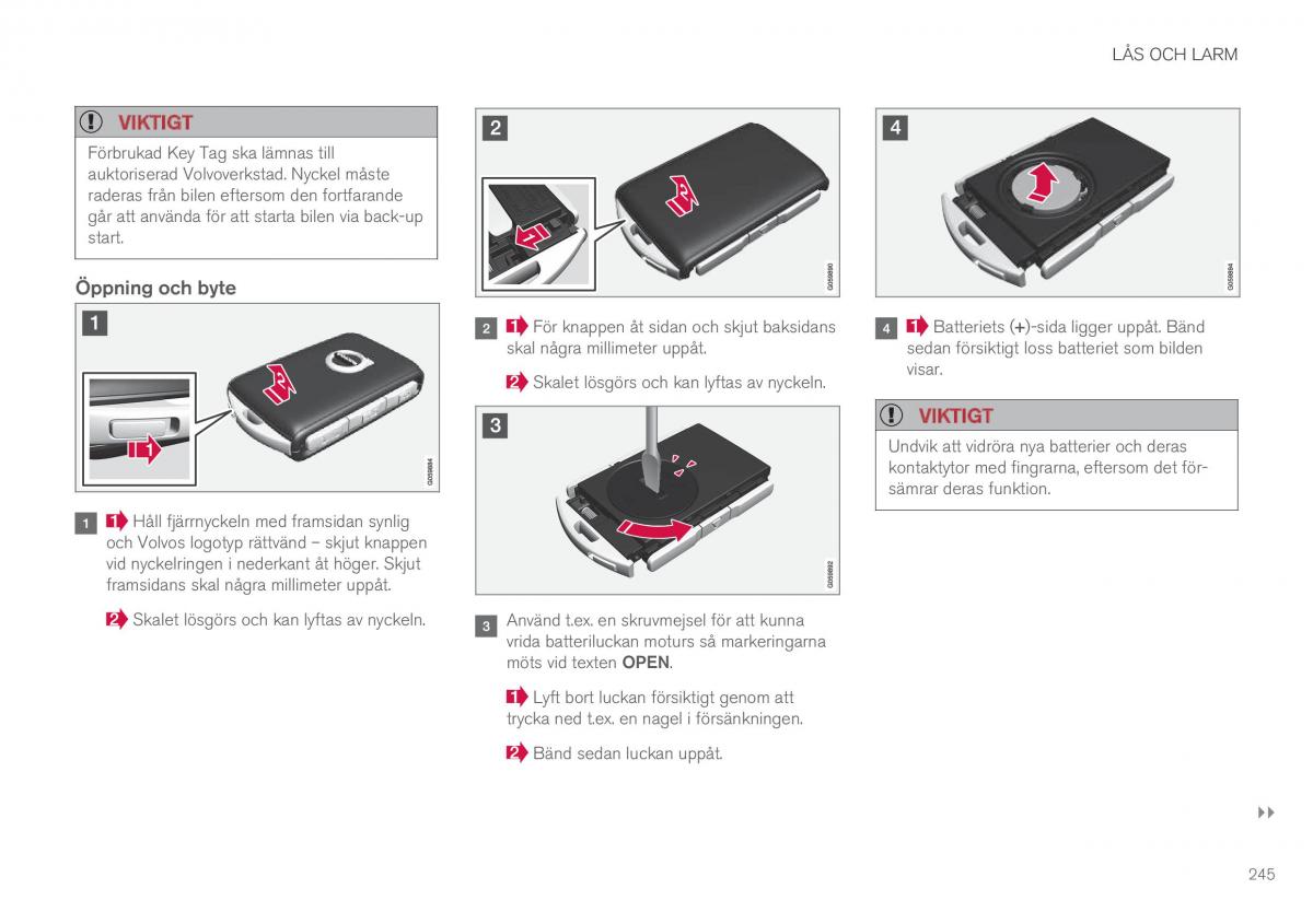 Volvo XC90 II 2 instruktionsbok / page 247