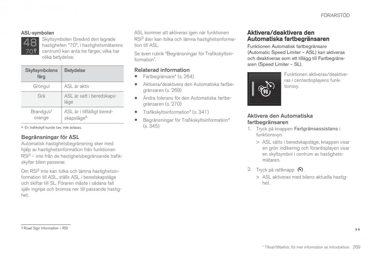 Volvo XC90 II 2 instruktionsbok / page 271