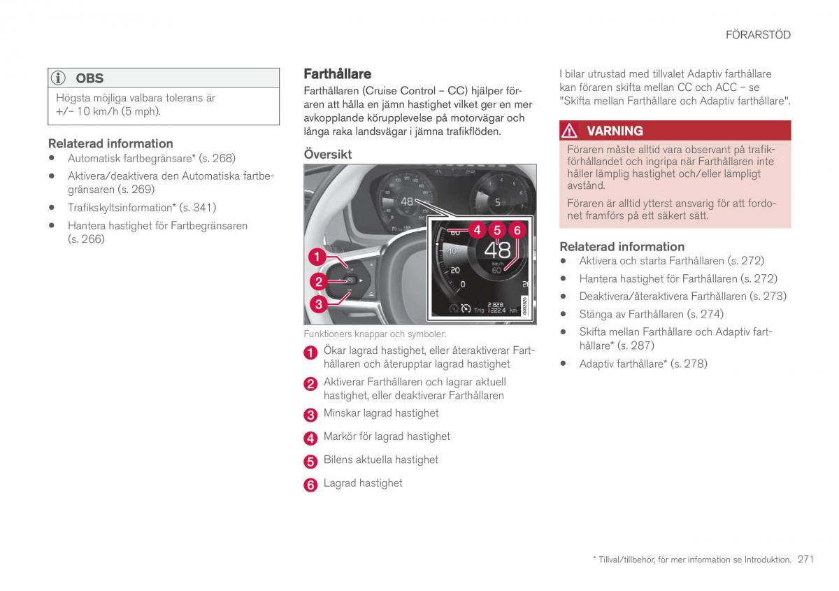 Volvo XC90 II 2 instruktionsbok / page 273