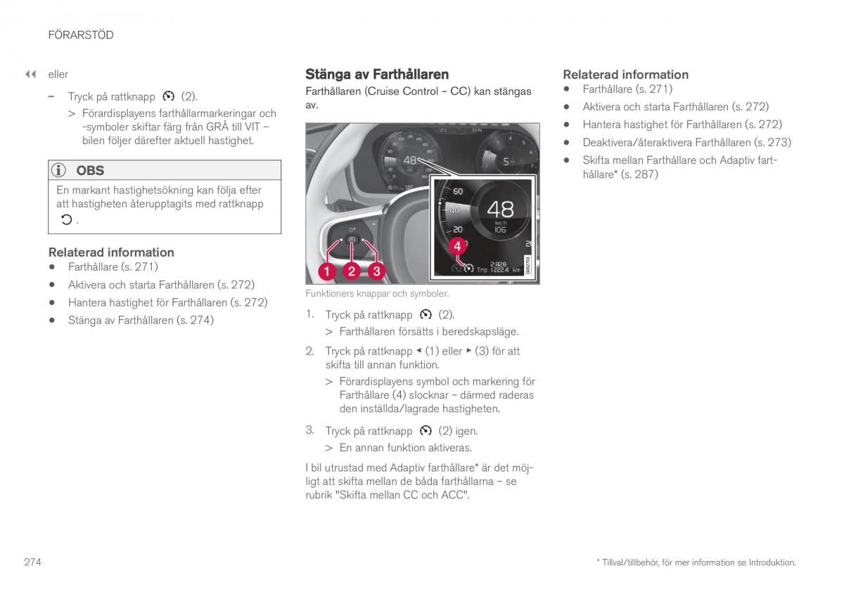 Volvo XC90 II 2 instruktionsbok / page 276