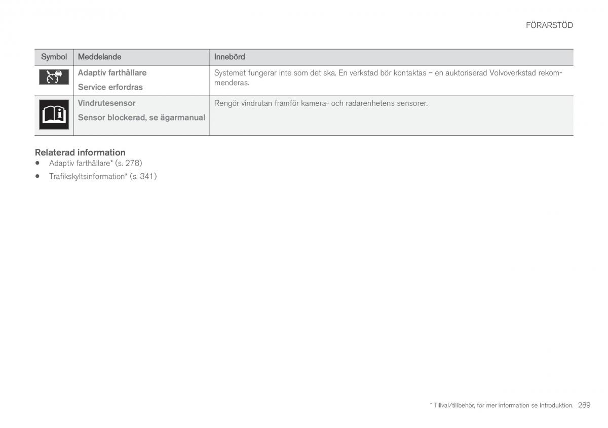 Volvo XC90 II 2 instruktionsbok / page 291