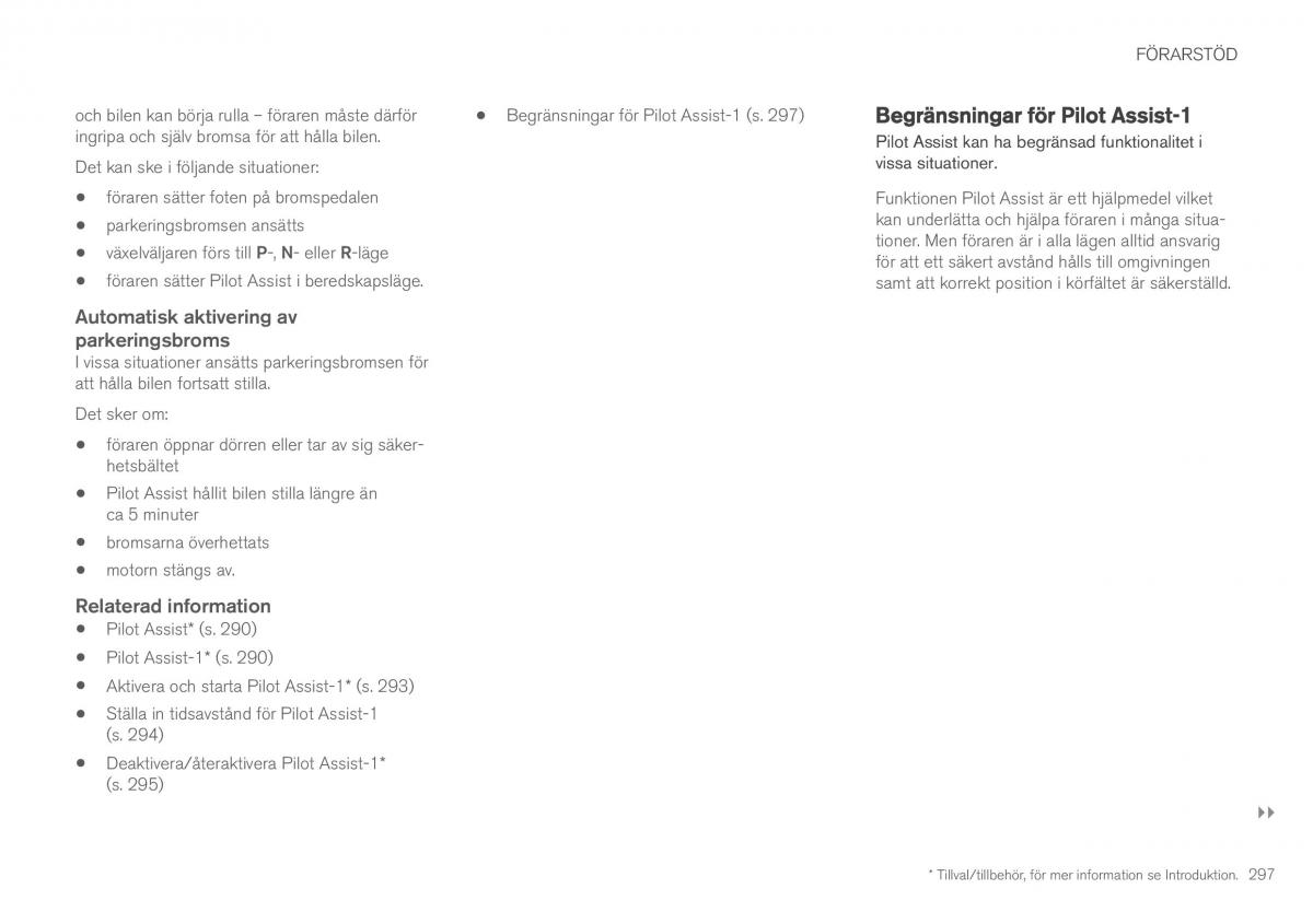 Volvo XC90 II 2 instruktionsbok / page 299