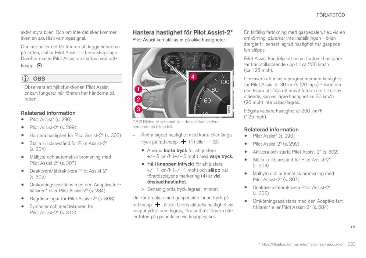 Volvo XC90 II 2 instruktionsbok / page 305