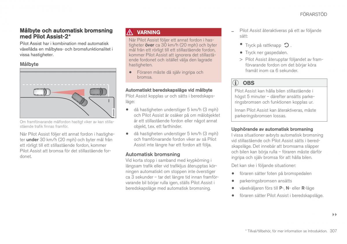 Volvo XC90 II 2 instruktionsbok / page 309