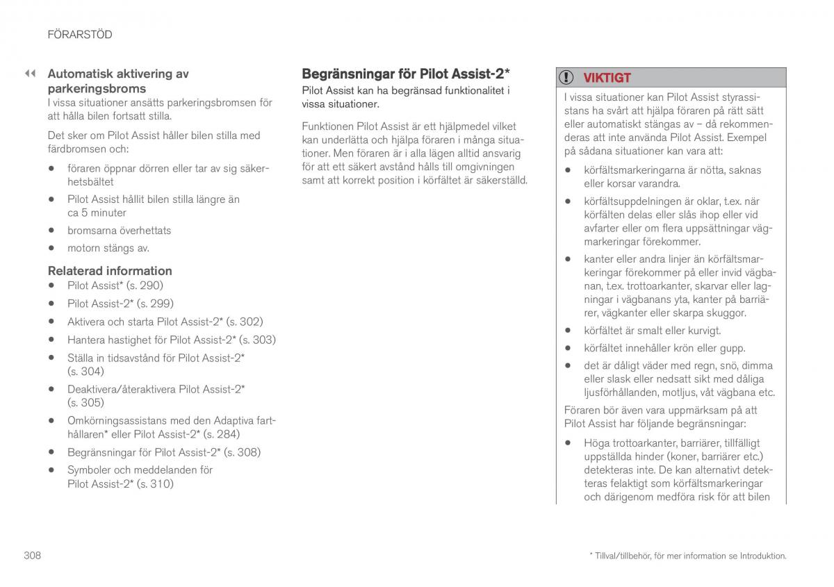 Volvo XC90 II 2 instruktionsbok / page 310