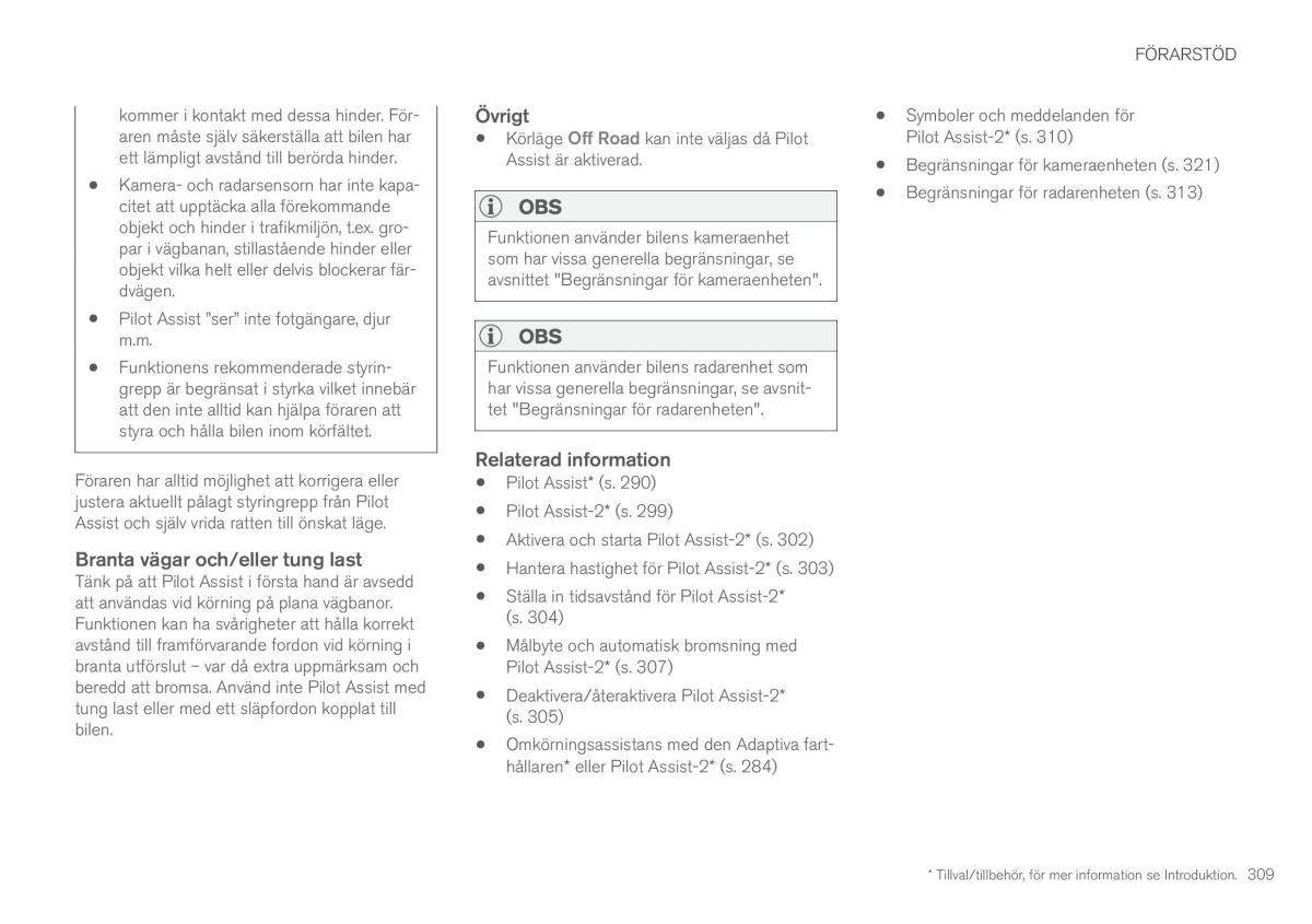 Volvo XC90 II 2 instruktionsbok / page 311