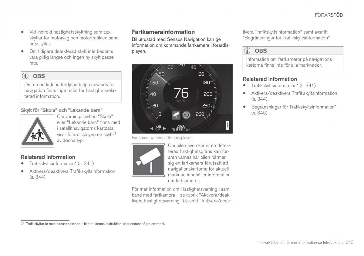 Volvo XC90 II 2 instruktionsbok / page 345