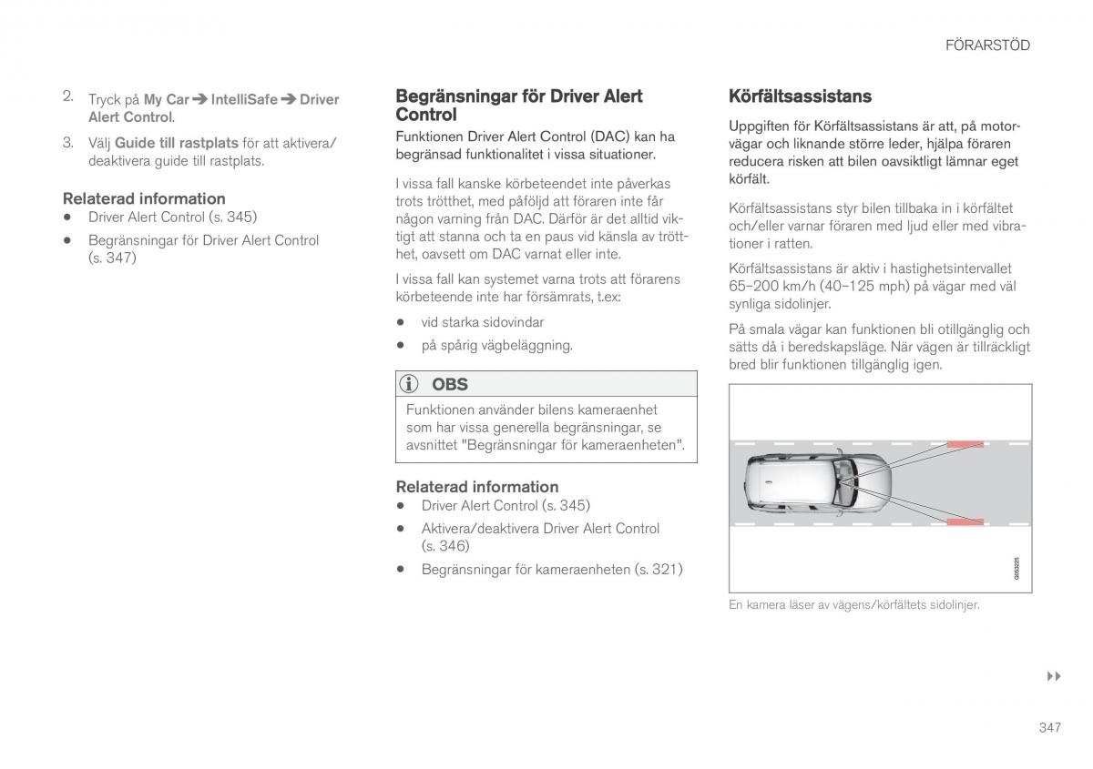 Volvo XC90 II 2 instruktionsbok / page 349