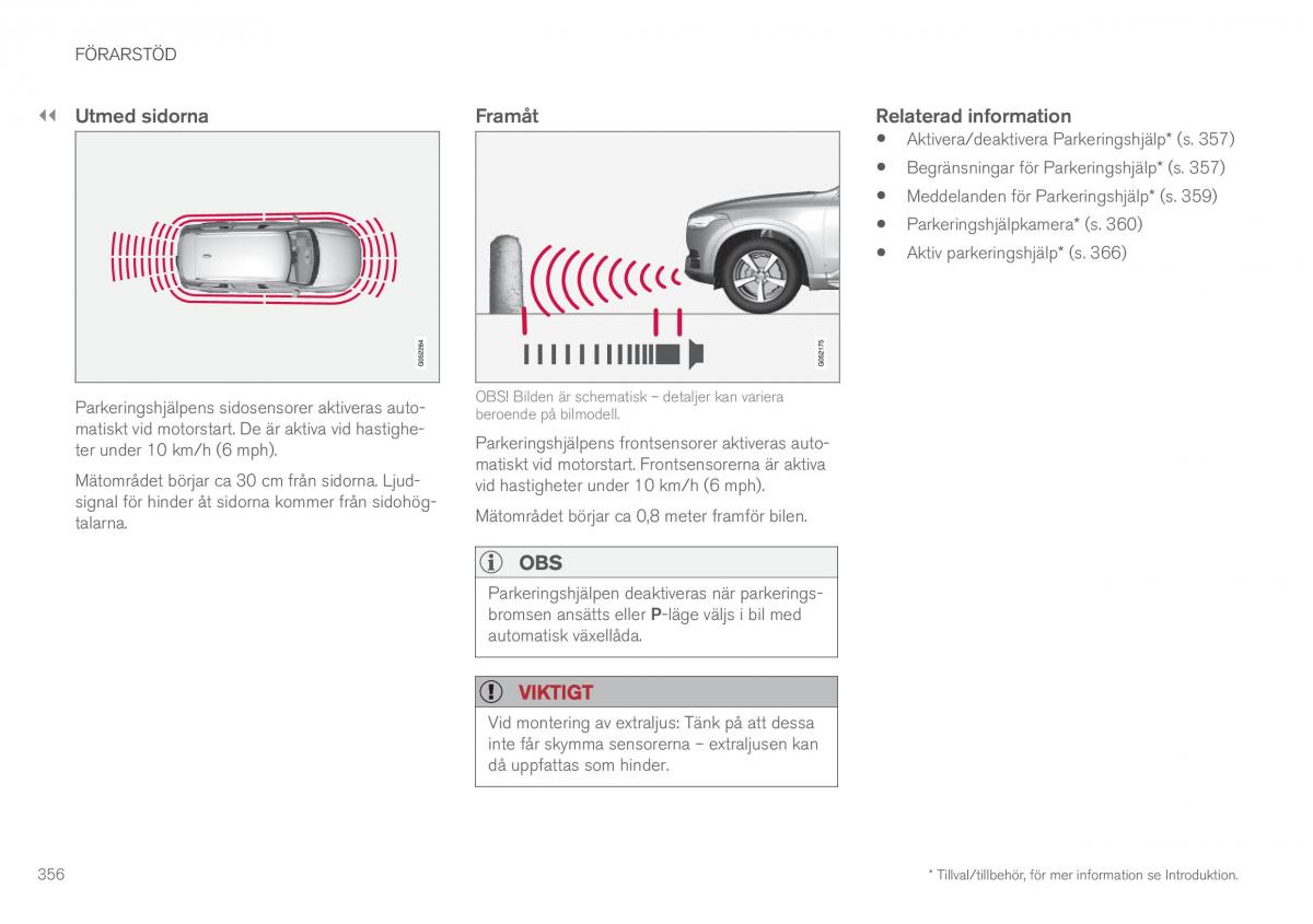 Volvo XC90 II 2 instruktionsbok / page 358