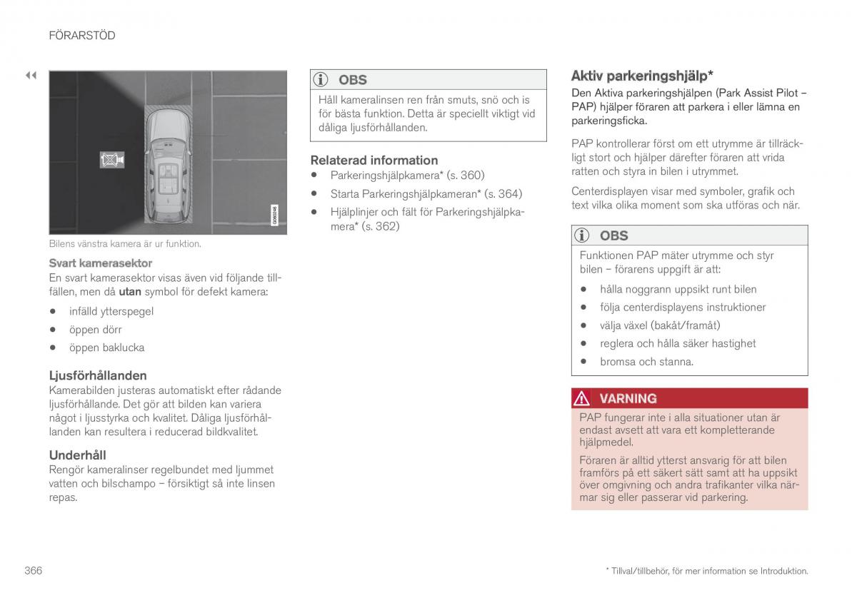 Volvo XC90 II 2 instruktionsbok / page 368