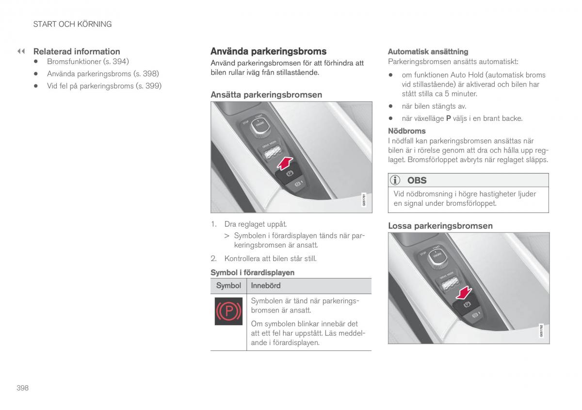 Volvo XC90 II 2 instruktionsbok / page 400