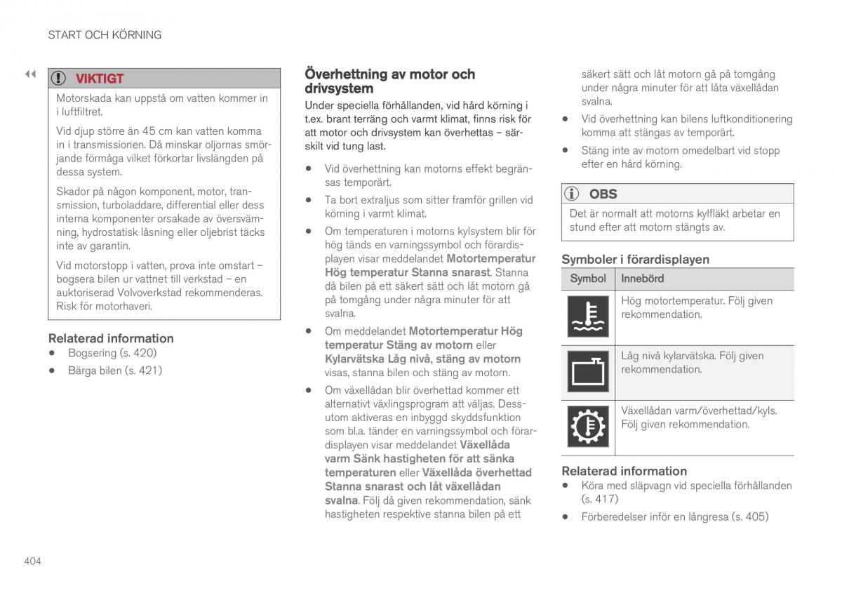 Volvo XC90 II 2 instruktionsbok / page 406