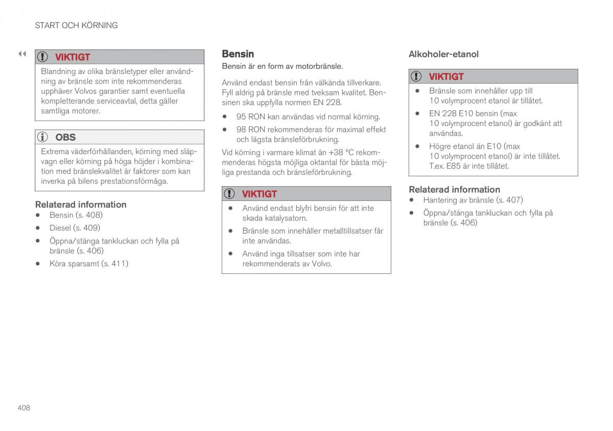 Volvo XC90 II 2 instruktionsbok / page 410