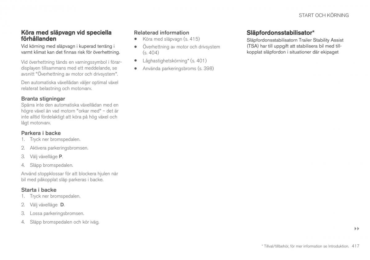 Volvo XC90 II 2 instruktionsbok / page 419