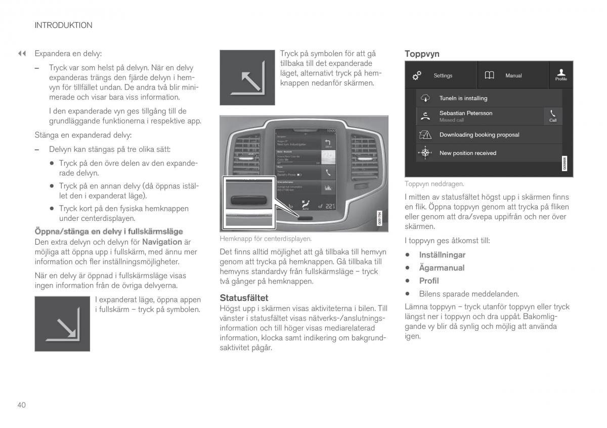 Volvo XC90 II 2 instruktionsbok / page 42