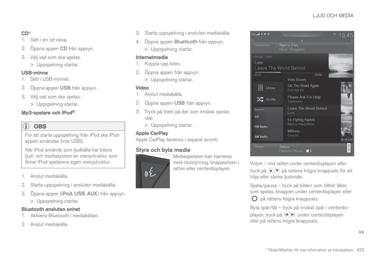 Volvo XC90 II 2 instruktionsbok / page 435