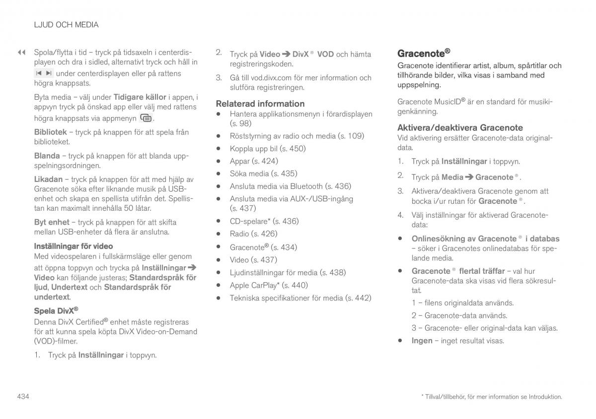 Volvo XC90 II 2 instruktionsbok / page 436